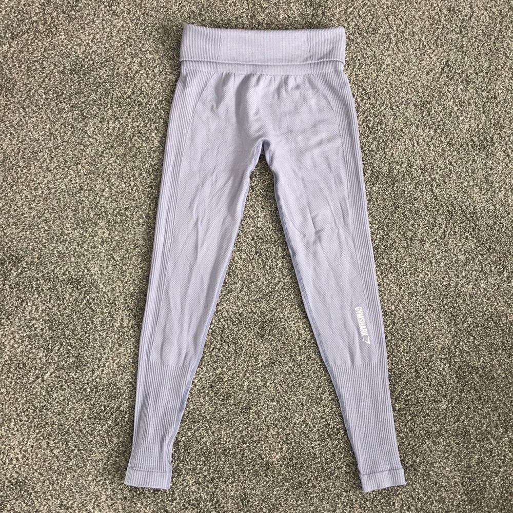 NWT gymshark steel blue leggings adjustable waist